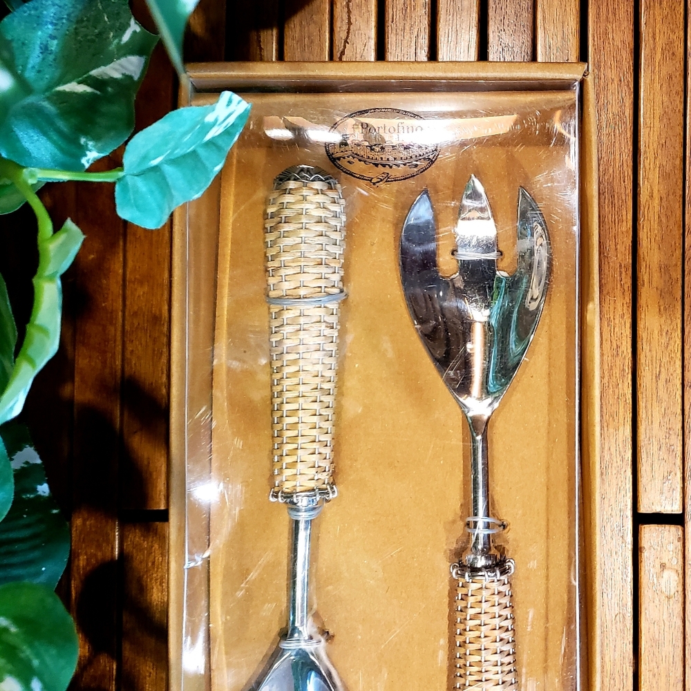 PORTOFINO HOME Party Serving Set - Dessert/Salad/Cocktail/Spreaders - NIB - Picture 8 of 11
